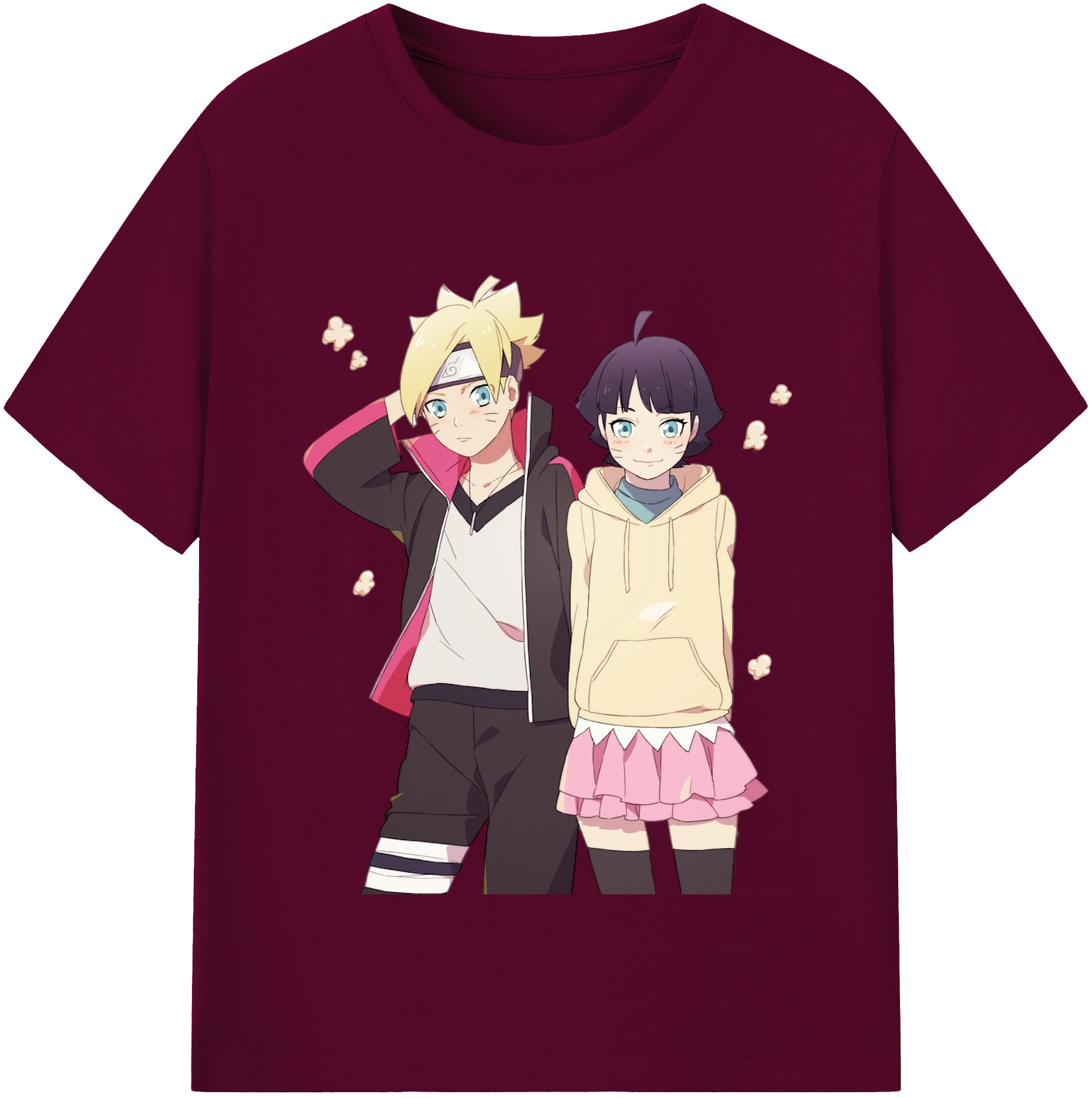 （画像用） NARUTO -ナルト- うずまき ボルト Uzumaki Boruto レディースカジュアルプリントTシャツ（綿100％）